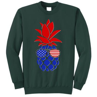 USA American Flag Sunglasses Pineapple Sweatshirt