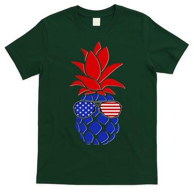USA American Flag Sunglasses Pineapple T-Shirt