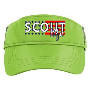 Us America Flag Scout Life Adult Drive Performance Visor