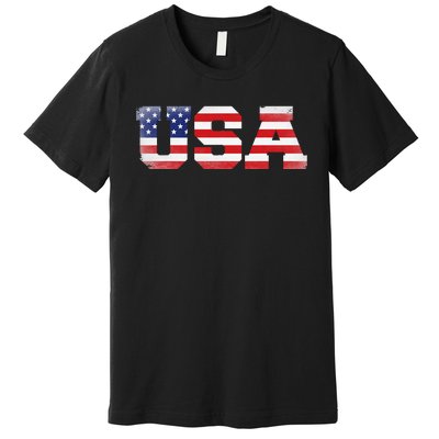 Us America Flag Premium T-Shirt