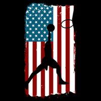 Us American Flag Basketball Patriotic Athlete Print Gift Drawstring Bag