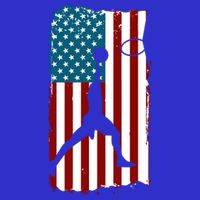 Us American Flag Basketball Patriotic Athlete Print Gift 16 in Basic Backpack