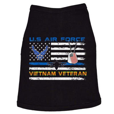 U.S Air Force Vietnam Veteran, USAF Veteran Flag Vintage Doggie Tank