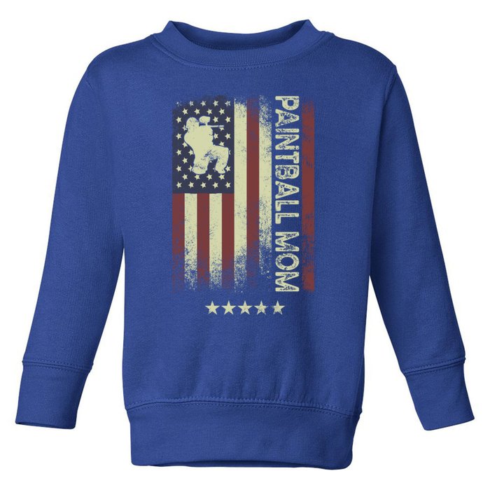 Usa American Flag Cool Gift Paintball Mom Meaningful Gift Toddler Sweatshirt