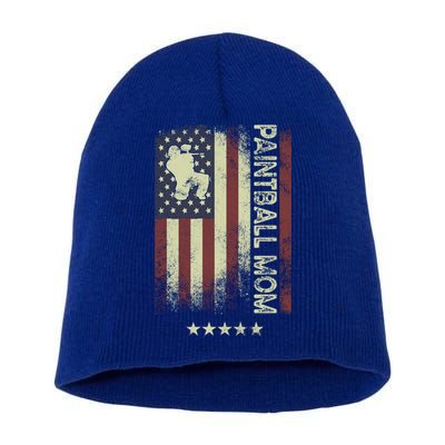 Usa American Flag Cool Gift Paintball Mom Meaningful Gift Short Acrylic Beanie