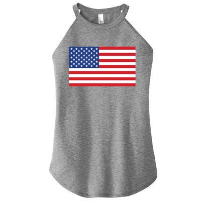 Us American Flag Pocket Print Funny Gift Crewneck Gift Women’s Perfect Tri Rocker Tank