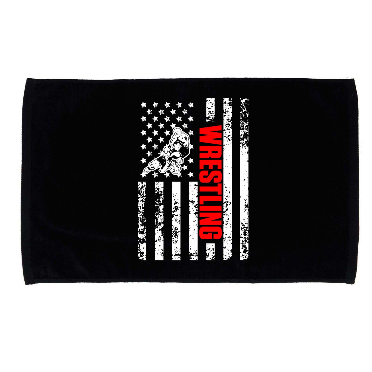 US American Flag Sports Patriotic Wrestling Microfiber Hand Towel
