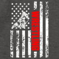 US American Flag Sports Patriotic Wrestling Vector Backpack