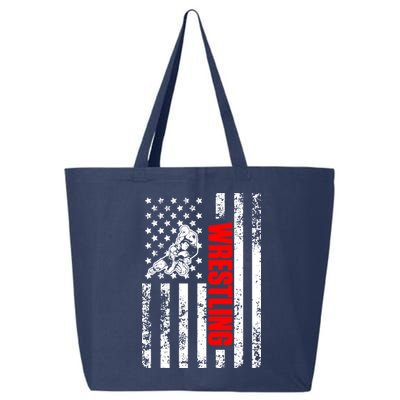 US American Flag Sports Patriotic Wrestling 25L Jumbo Tote