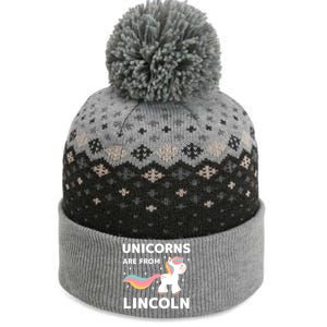 Unicorns Are From Lincoln Nebraska Resident Ne Local Gift The Baniff Cuffed Pom Beanie