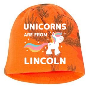 Unicorns Are From Lincoln Nebraska Resident Ne Local Gift Kati - Camo Knit Beanie