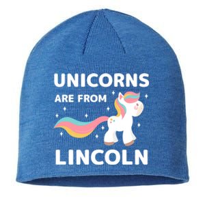 Unicorns Are From Lincoln Nebraska Resident Ne Local Gift Sustainable Beanie