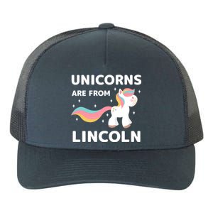 Unicorns Are From Lincoln Nebraska Resident Ne Local Gift Yupoong Adult 5-Panel Trucker Hat