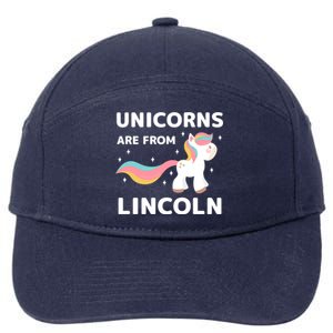 Unicorns Are From Lincoln Nebraska Resident Ne Local Gift 7-Panel Snapback Hat