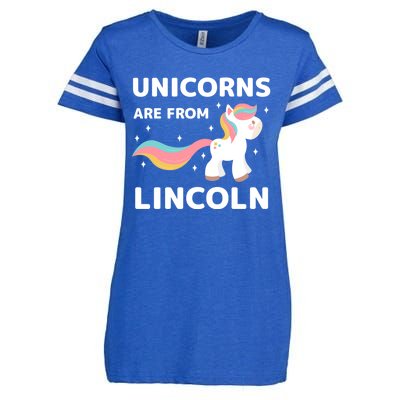 Unicorns Are From Lincoln Nebraska Resident Ne Local Gift Enza Ladies Jersey Football T-Shirt