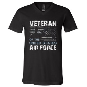 US Air Force Veteran USAF Tees Proud Airman Gifts V-Neck T-Shirt