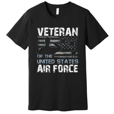 US Air Force Veteran USAF Tees Proud Airman Gifts Premium T-Shirt