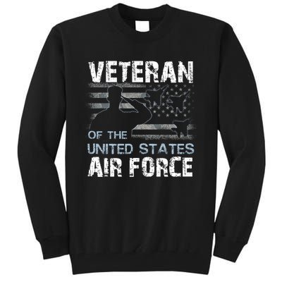 US Air Force Veteran USAF Tees Proud Airman Gifts Tall Sweatshirt