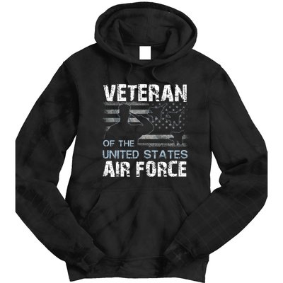 US Air Force Veteran USAF Tees Proud Airman Gifts Tie Dye Hoodie