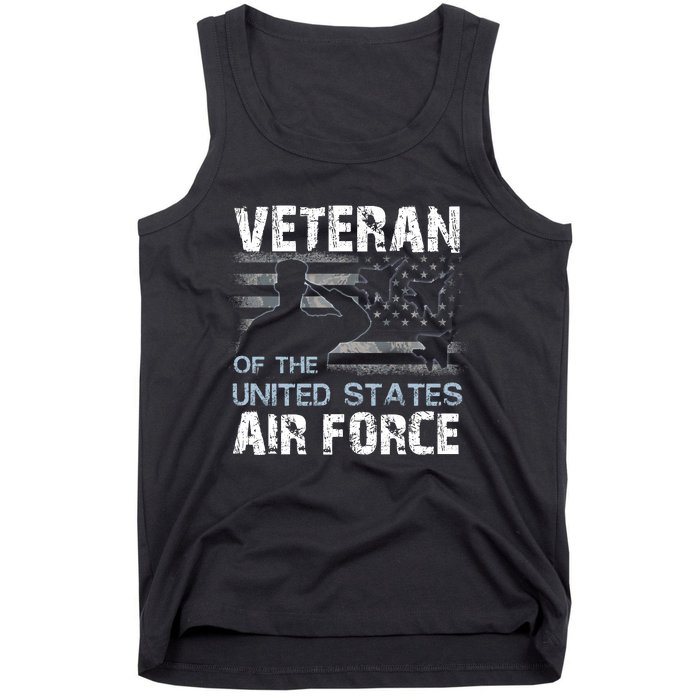 US Air Force Veteran USAF Tees Proud Airman Gifts Tank Top