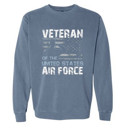 US Air Force Veteran USAF Tees Proud Airman Gifts Garment-Dyed Sweatshirt