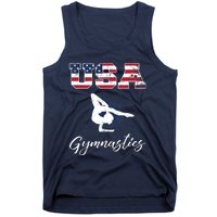 USA American Flag Gymnastics Tee Gymnast 4th of July Tank Top