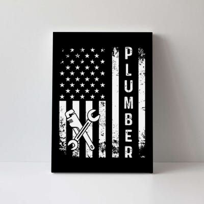 USA American Flag Plumber funny Plumbers Patriotic Canvas