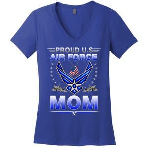 Us Air Force Proud Us Air Force Proud Mom Proud Air Force Cute Gift Women's V-Neck T-Shirt