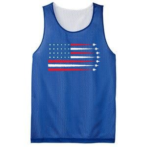 Usa American Flag Fighter Jets Patriotic Mesh Reversible Basketball Jersey Tank