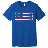 Usa American Flag Fighter Jets Patriotic Premium T-Shirt