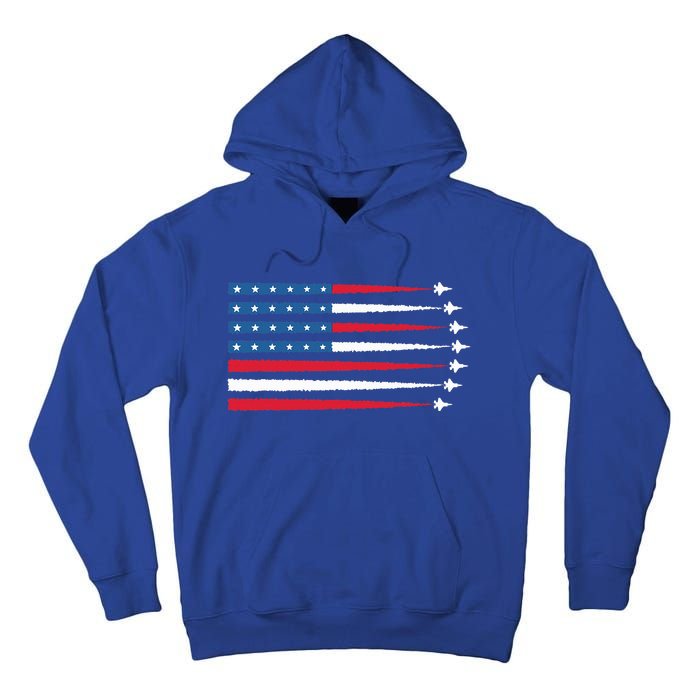 Usa American Flag Fighter Jets Patriotic Tall Hoodie