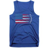 Usa American Flag Fighter Jets Patriotic Tank Top