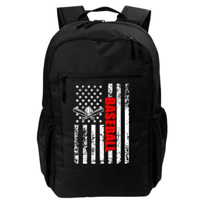 US American Flag Baseball Patriotic Baseball Backpack