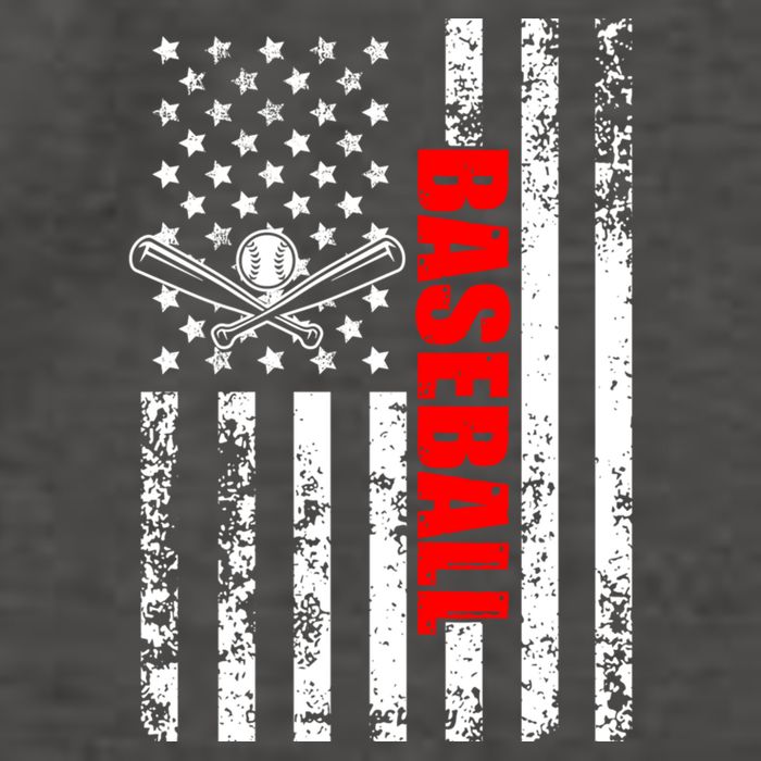 US American Flag Baseball Patriotic Baseball Vector Backpack