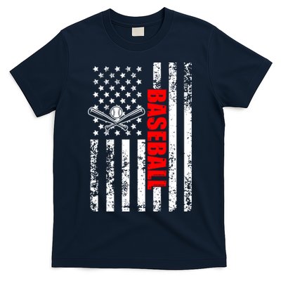 US American Flag Baseball Patriotic Baseball T-Shirt