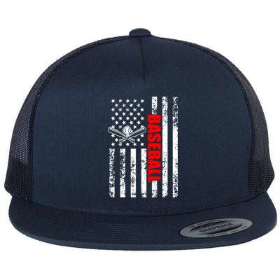 US American Flag Baseball Patriotic Baseball Flat Bill Trucker Hat