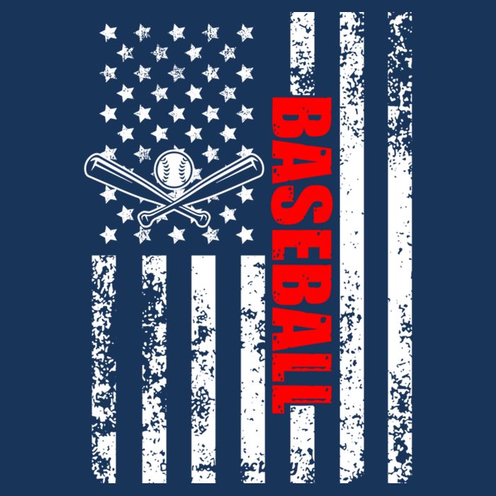 US American Flag Baseball Patriotic Baseball 16 in Basic Backpack