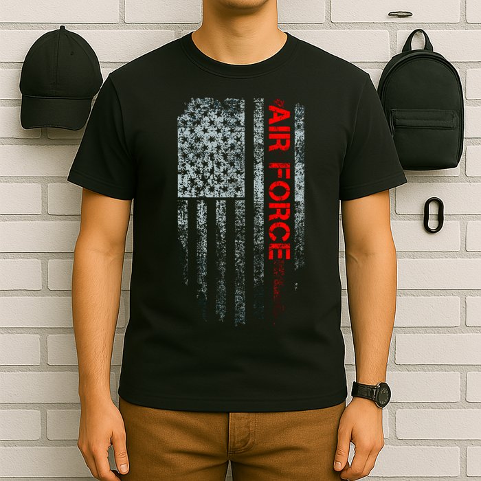 U.S. Air Force Vintage USA Flag T-Shirt