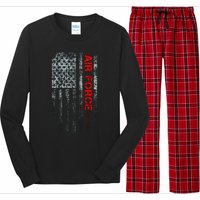 U.S. Air Force Vintage USA Flag Long Sleeve Pajama Set