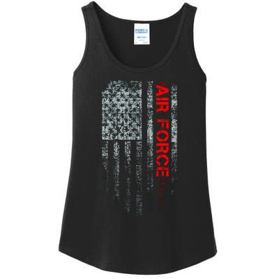 U.S. Air Force Vintage USA Flag Ladies Essential Tank