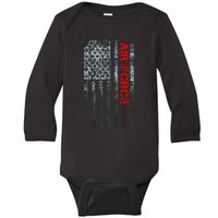 U.S. Air Force Vintage USA Flag Baby Long Sleeve Bodysuit