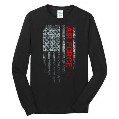 U.S. Air Force Vintage USA Flag Tall Long Sleeve T-Shirt