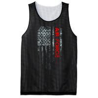 U.S. Air Force Vintage USA Flag Mesh Reversible Basketball Jersey Tank