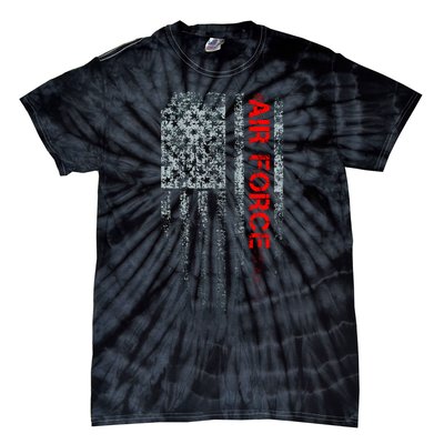 U.S. Air Force Vintage USA Flag Tie-Dye T-Shirt