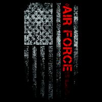 U.S. Air Force Vintage USA Flag Tie-Dye T-Shirt