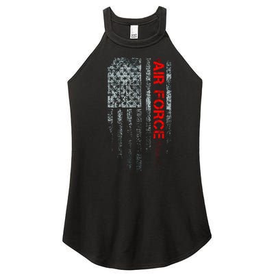 U.S. Air Force Vintage USA Flag Women's Perfect Tri Rocker Tank