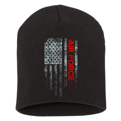 U.S. Air Force Vintage USA Flag Short Acrylic Beanie