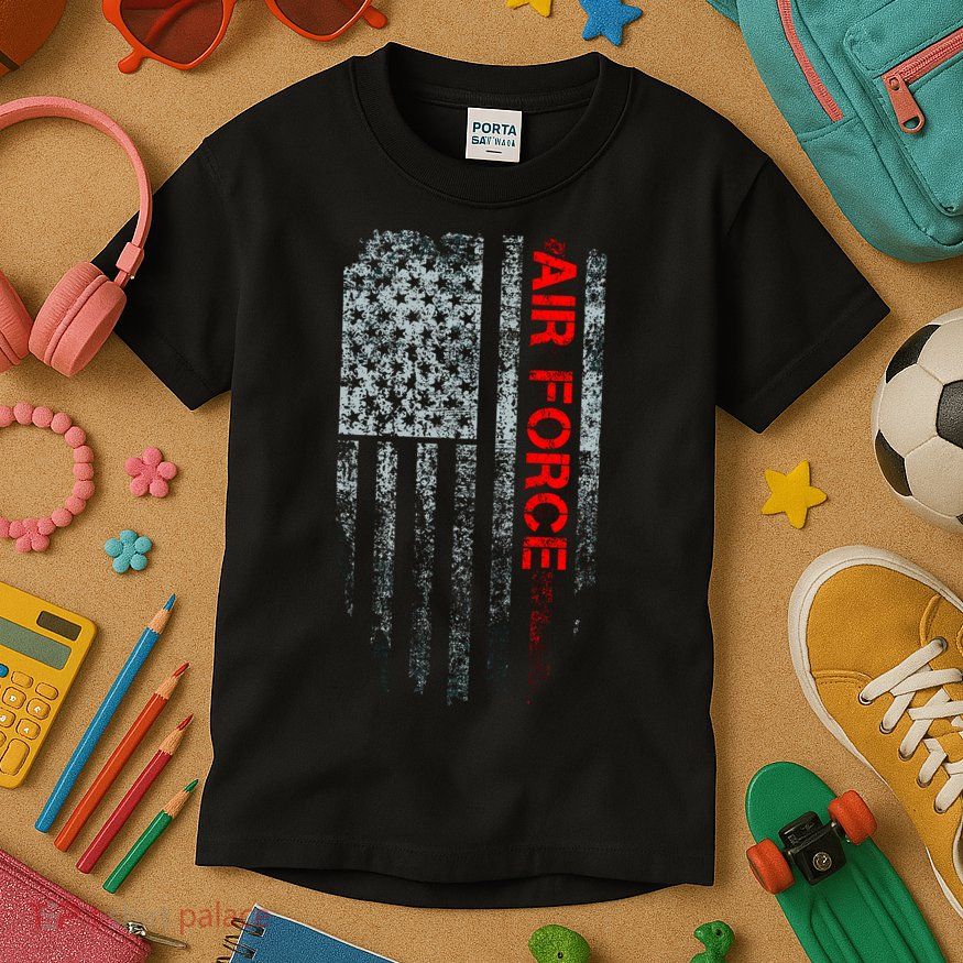 U.S. Air Force Vintage USA Flag Kids T-Shirt