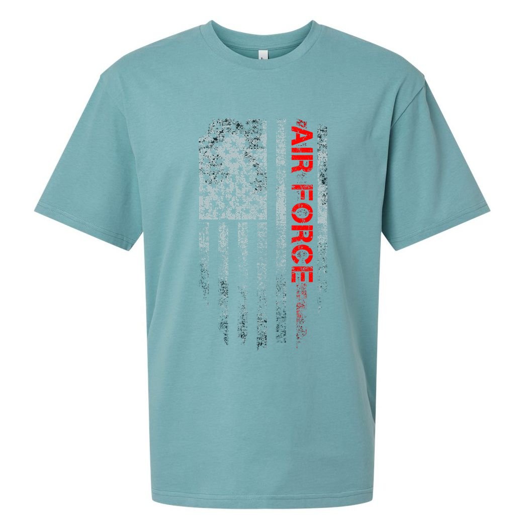 U.S. Air Force Vintage USA Flag Sueded Cloud Jersey T-Shirt
