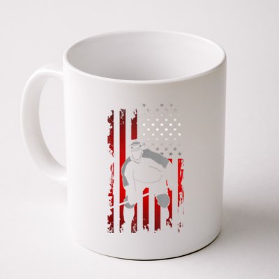 US American Flag Sports Patriotic Ice Hockey Coffee Mug